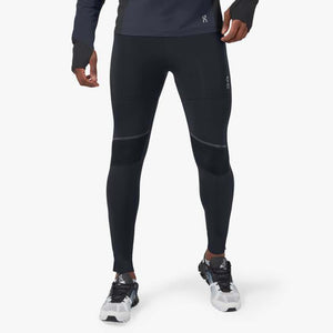 On Men's Long Tight Black - achilles heel