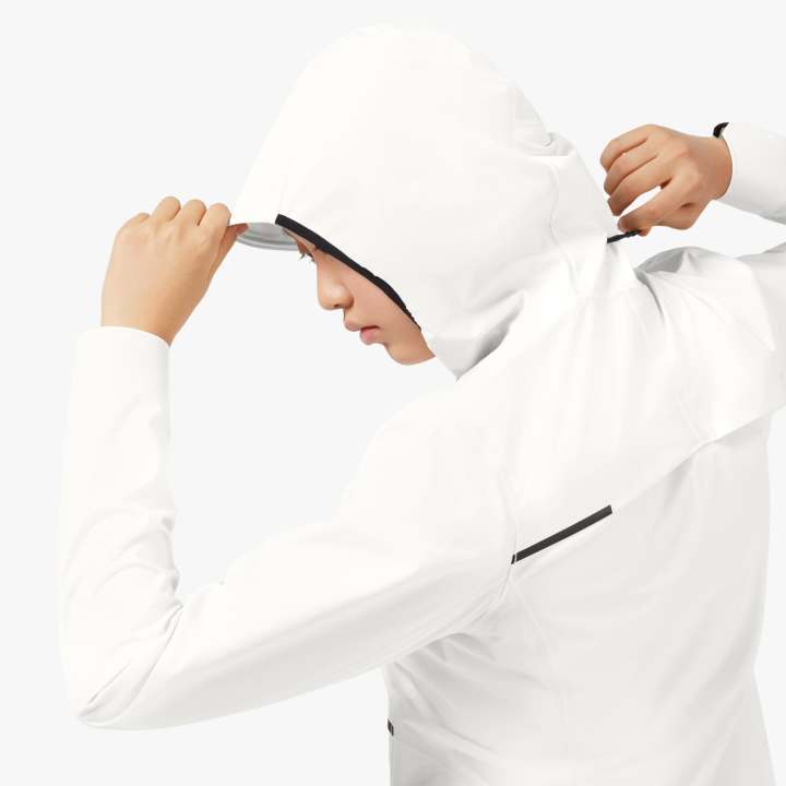 On Women’s Waterproof Anorak White - achilles heel